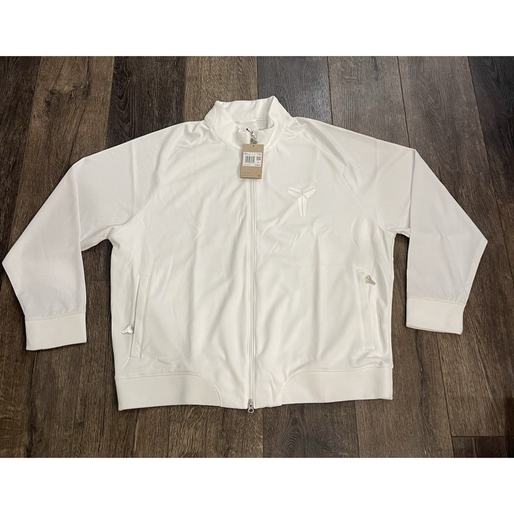 Nike Kobe Bryant Halo White Full Zip Jacket Mens XXL FZ0936-100 $130 NWT